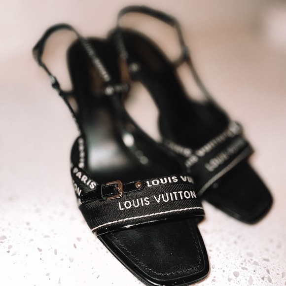 Louis Vuitton Logo Print Stiletto - Size 39.5 (9 1/2) - Picture 8 of 11